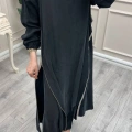 Misswhence 39031 Siyah Fermuar Detaylı Tunik