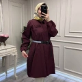 Misswhence 39305 Bordo Kemerli Tunik