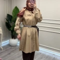 Misswhence 39305 Camel Kemerli Tunik