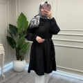 Misswhence 39305 Siyah Kemerli Tunik