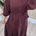 Misswhence 39804 Bordo Parça Detaylı Elbise