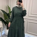 Misswhence 39804 Haki Parça Detaylı Elbise