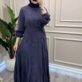 Misswhence 39804 Mor Parça Detaylı Elbise