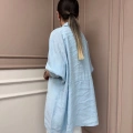 Nuss Triko 25Y3001 Mavi Tensel Gömlek