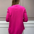 Nuss Triko 25Y902 Fuşya Önü Kısa Arkası Uzun Tunik