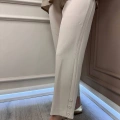 Yusuf Özdemir 25Y1393 Bej Paçası Düğme Detaylı Pantolon