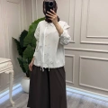 Yusuf Özdemir 26Y1648 Kahve Geniş Paçalı Pantolon Etek