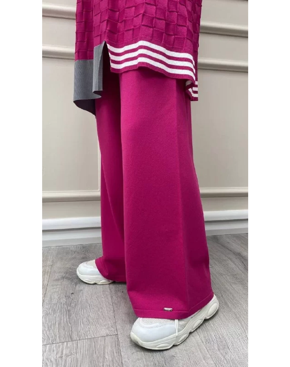 İnvee 5749 Fuşya Triko Pantolon