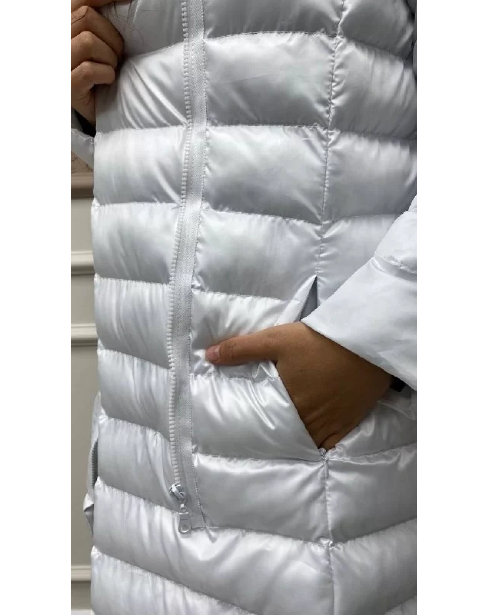 İnvee 6824 Beyaz Şişme Mont