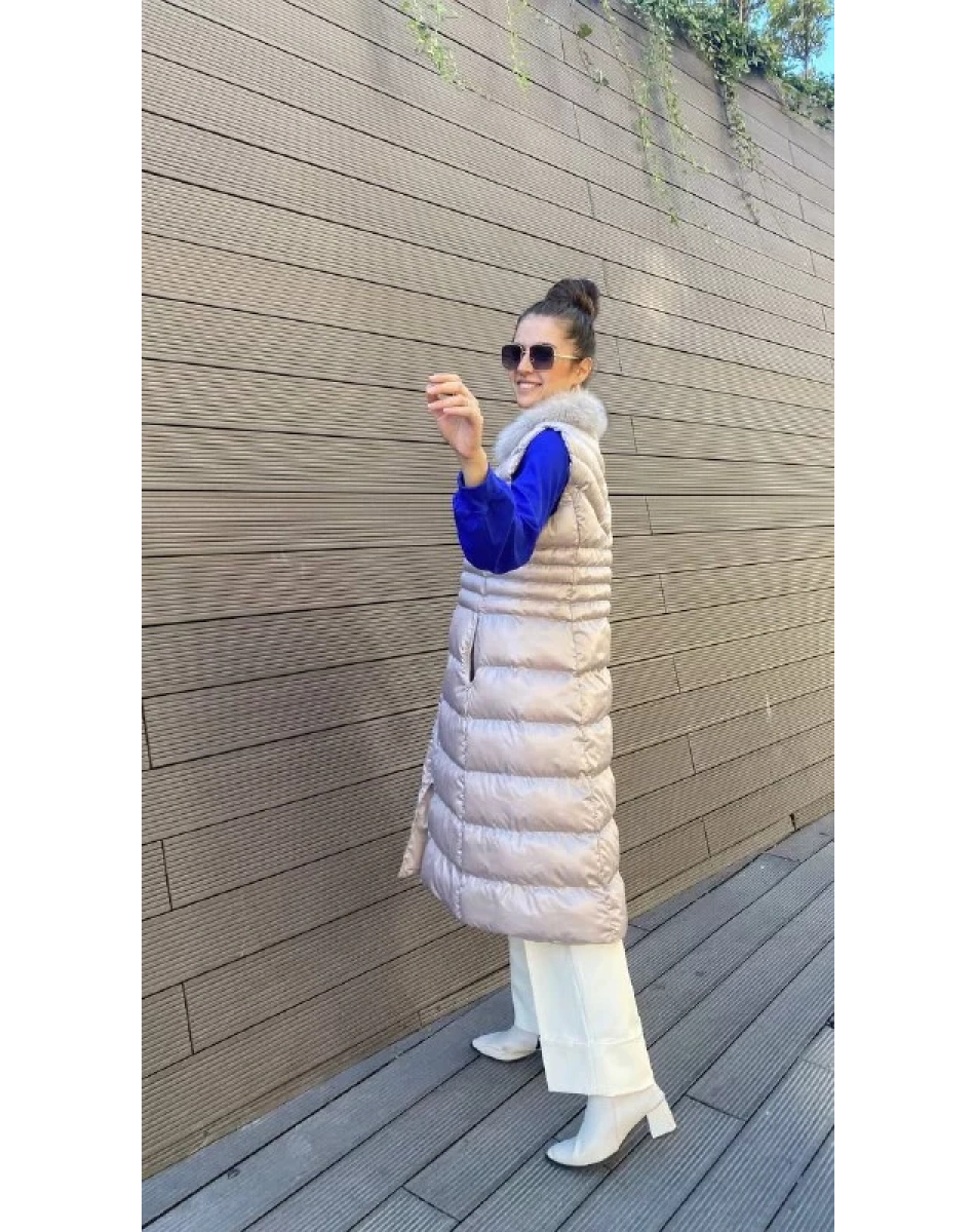 İnvee 6836 Vizon Kürklü Yelek