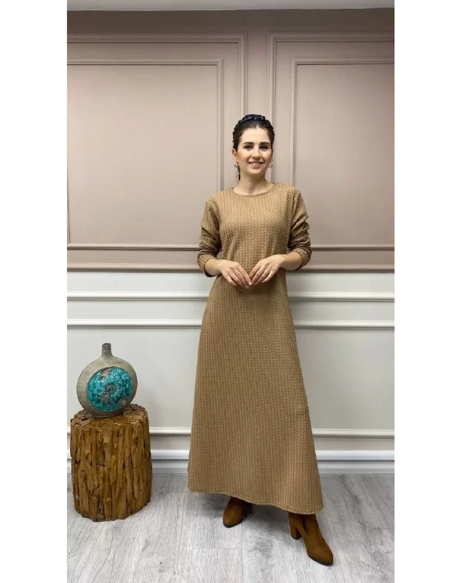 İnvee 6856 Camel Elbise