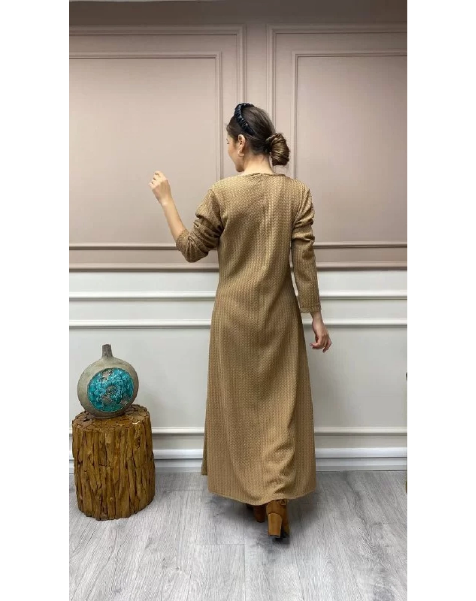 İnvee 6856 Camel Elbise