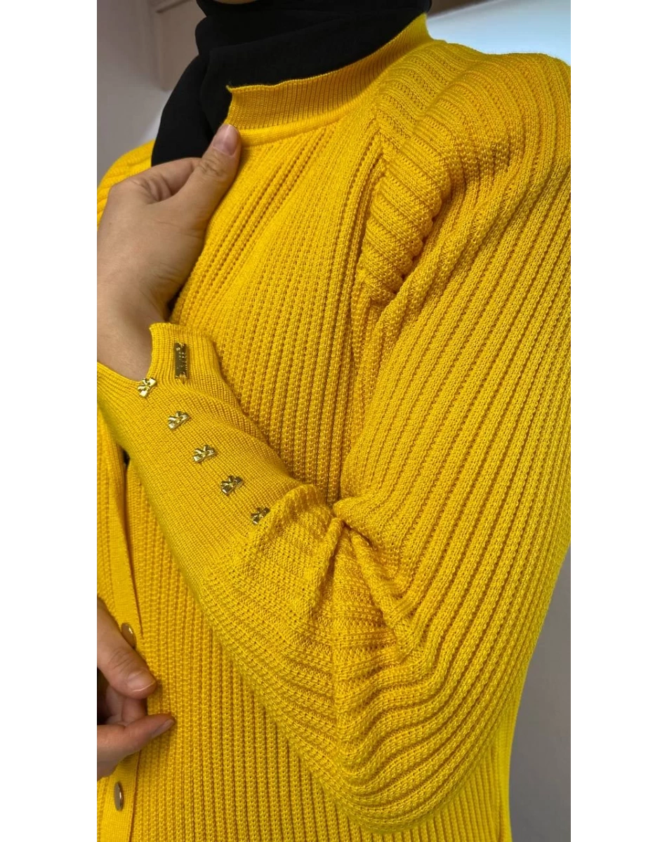 İnvee 6863 Sarı Hırka