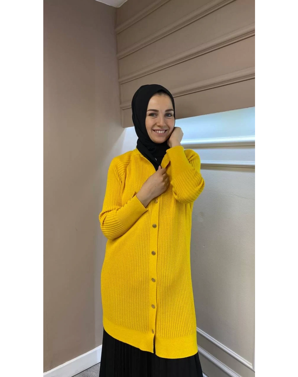 İnvee 6863 Sarı Hırka