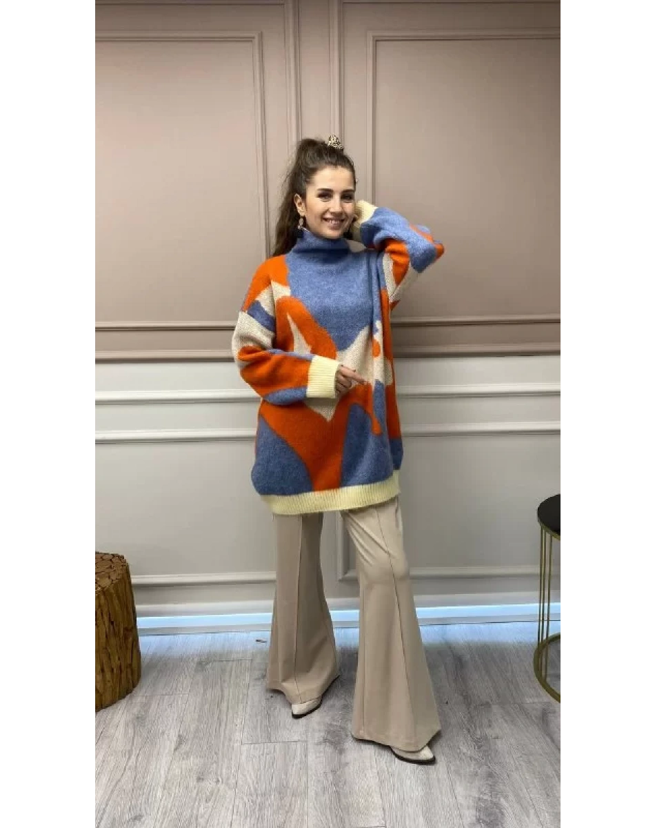 Misswhence 32123 Bej İspanyol Paça Pantolon