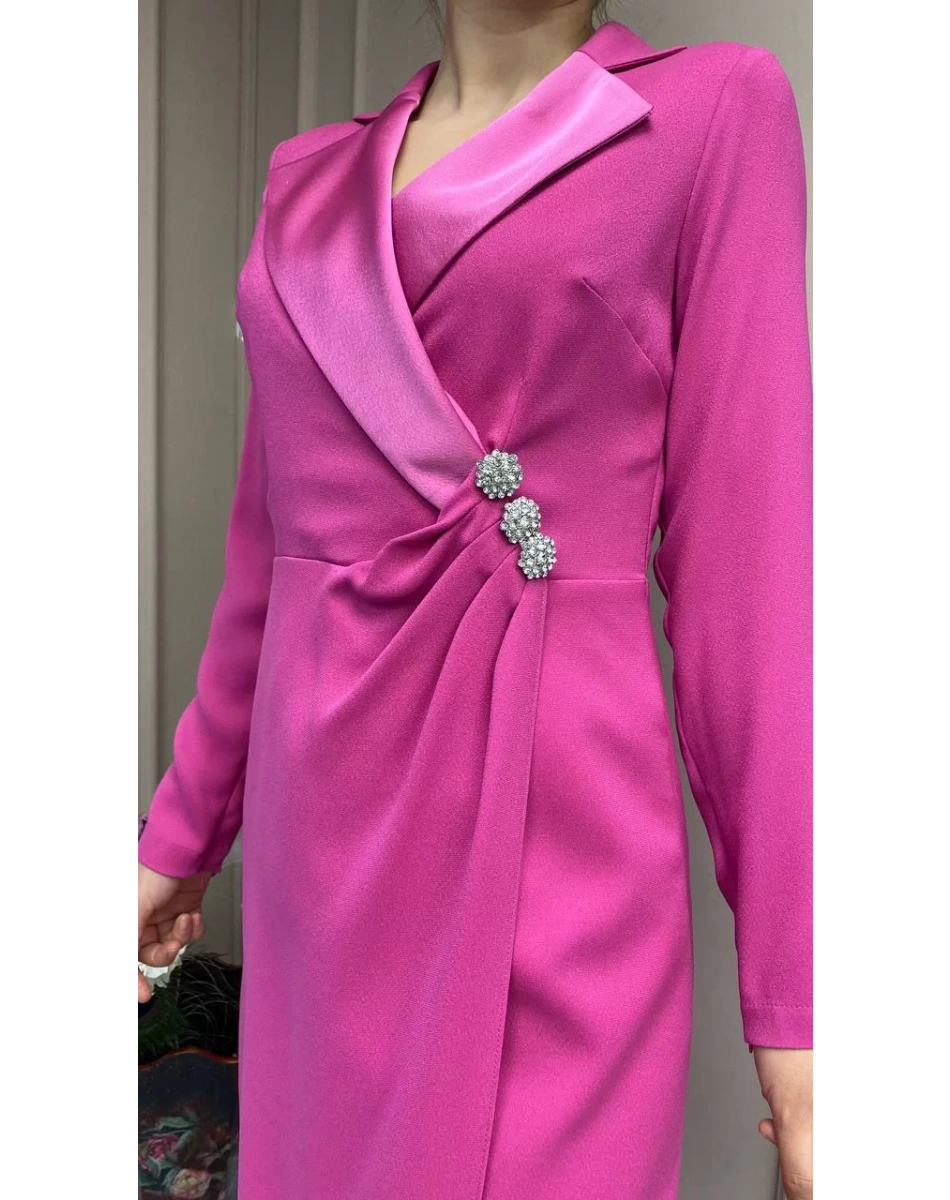 Senna 32329W23 Fuşya Zelins Abiye