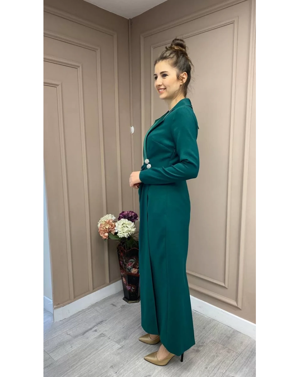 Senna 32329W23 Zümrüt Zelins Abiye