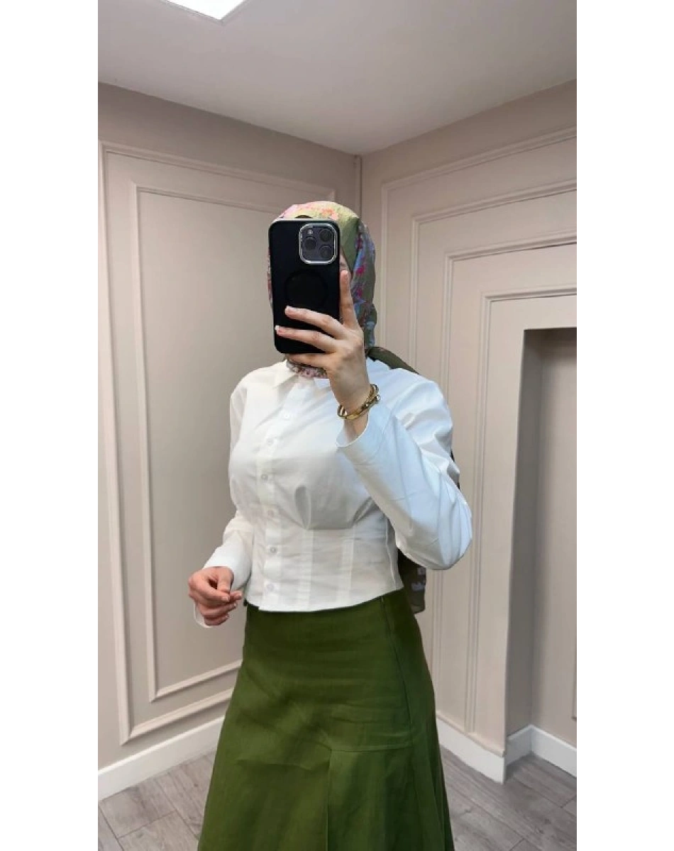 Exquise E26Y06208100 Beyaz Felecia Gömlek