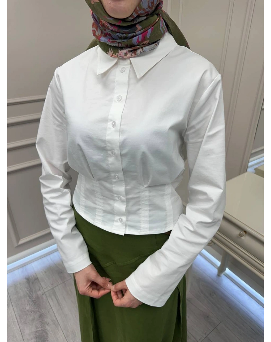 Exquise E26Y06208100 Beyaz Felecia Gömlek