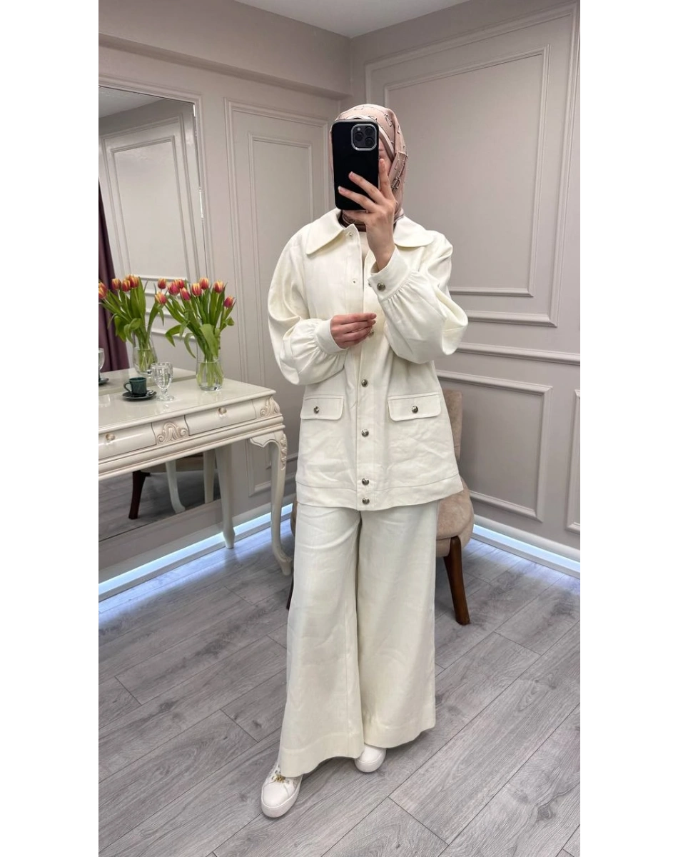 Exquise E26Y06205041 Krem Delancy-Rebeca Takım