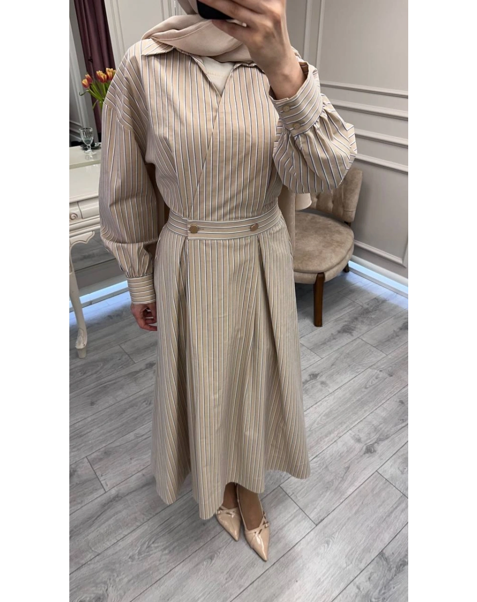 Exquise E26Y06218003 Çok Renkli Kaitlynn Elbise