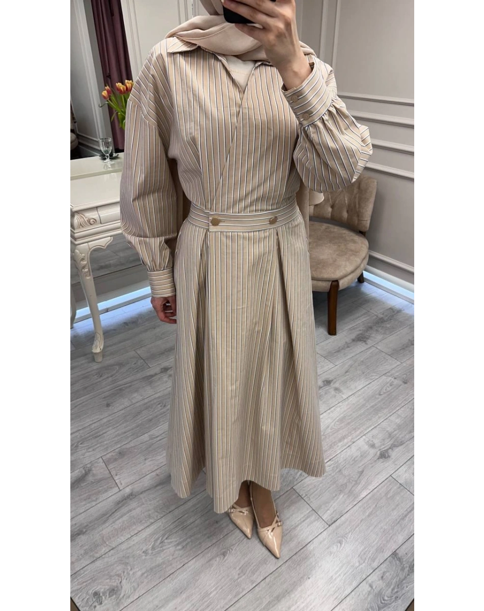 Exquise E26Y06218003 Çok Renkli Kaitlynn Elbise