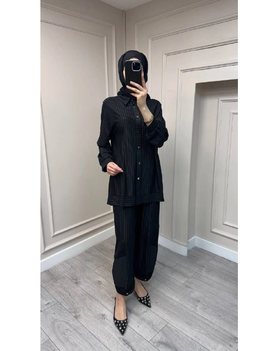 Ghisa 3610T9141 Siyah Çizgili Takım