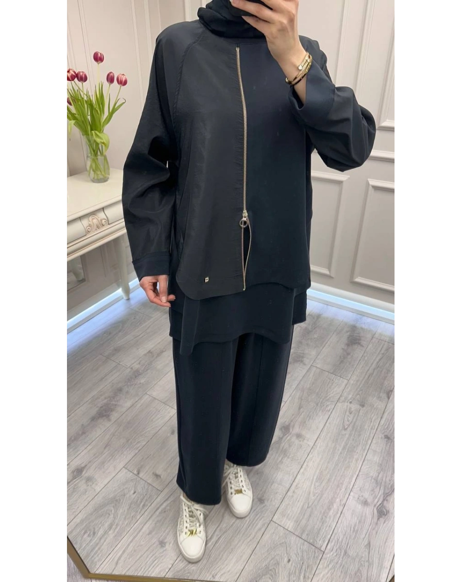 Ghisa 3610T9143 Siyah Fermuar Detaylı Takım