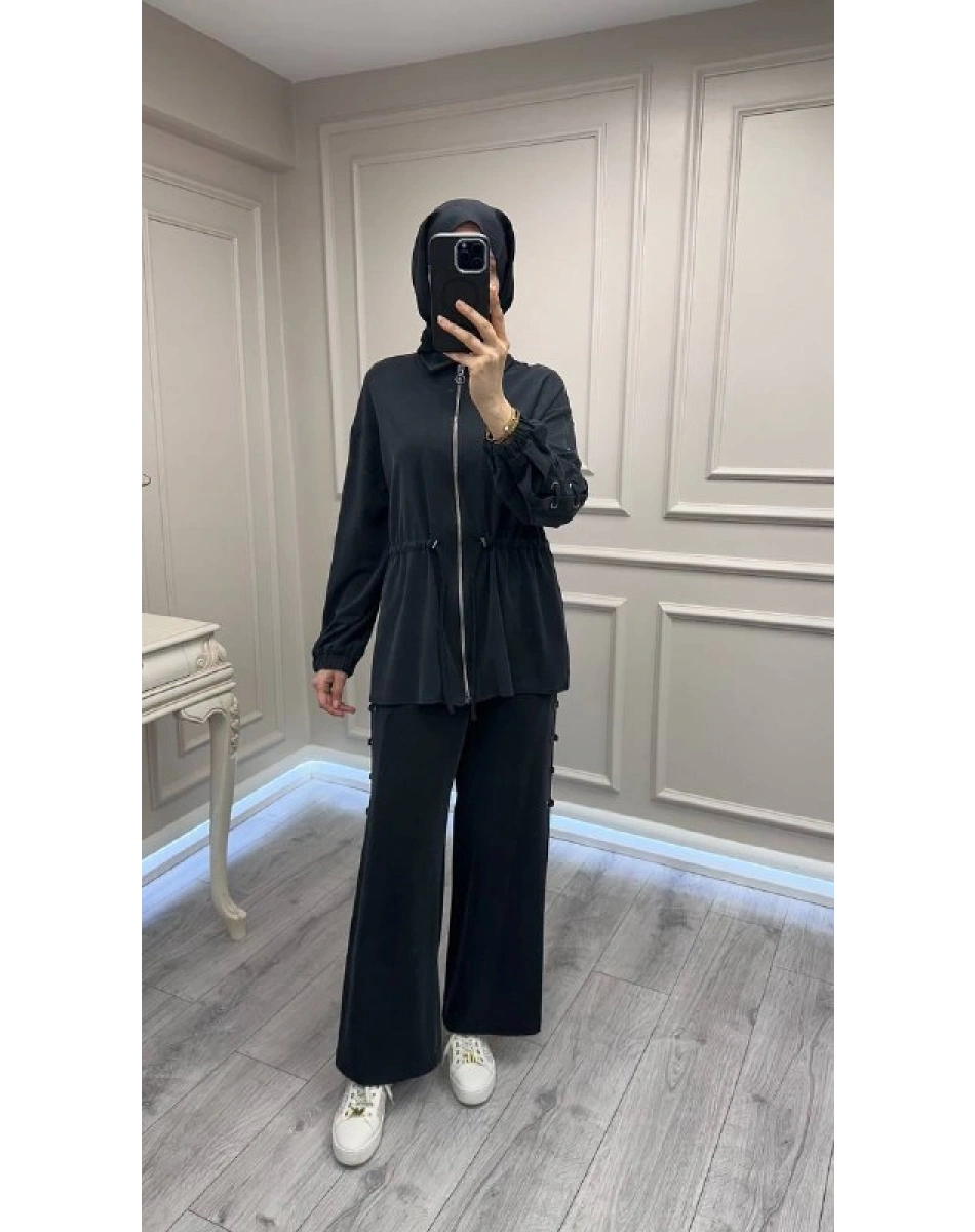 Ghisa 3610T9154 Siyah Kuş Gözü Detaylı Takım