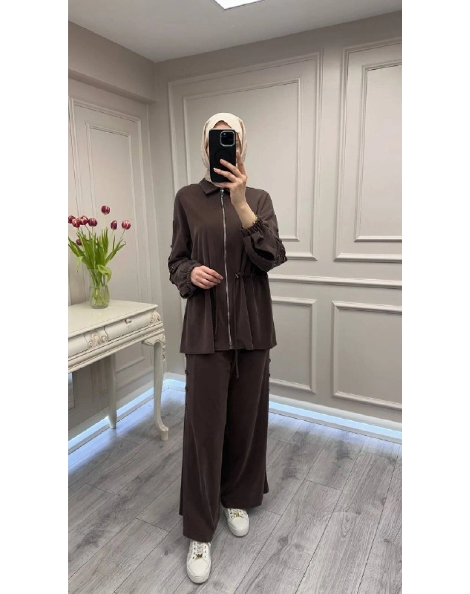 Ghisa 3610T9154 Kahve Kuş Gözü Detaylı Takım