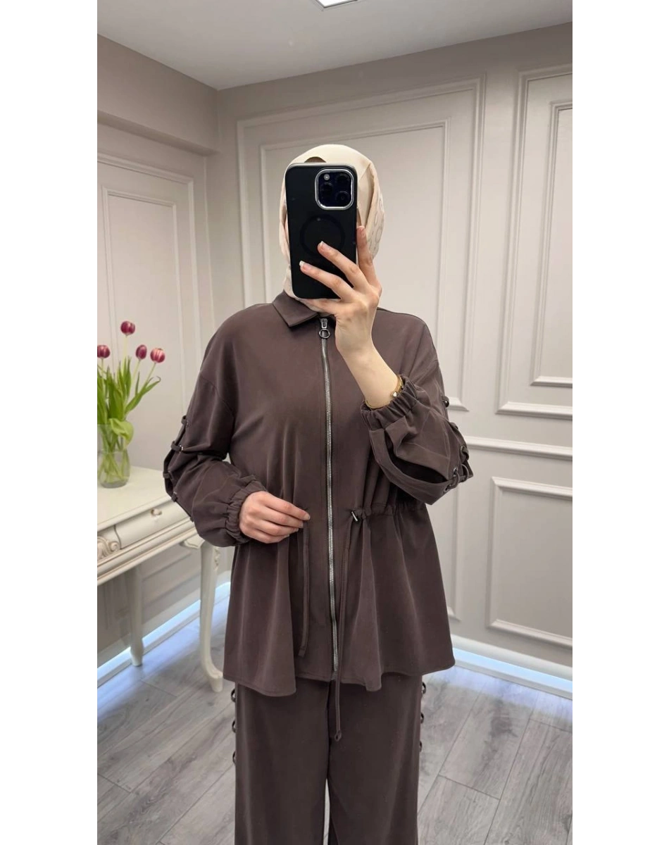 Ghisa 3610T9154 Kahve Kuş Gözü Detaylı Takım