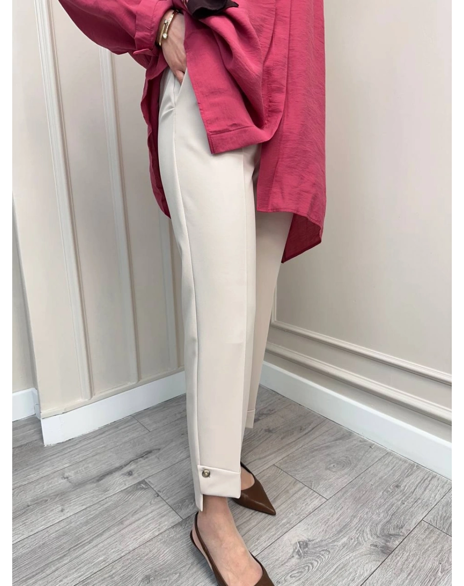 Yusuf Özdemir 26Y1624 Taş Paçası Detaylı Pantolon