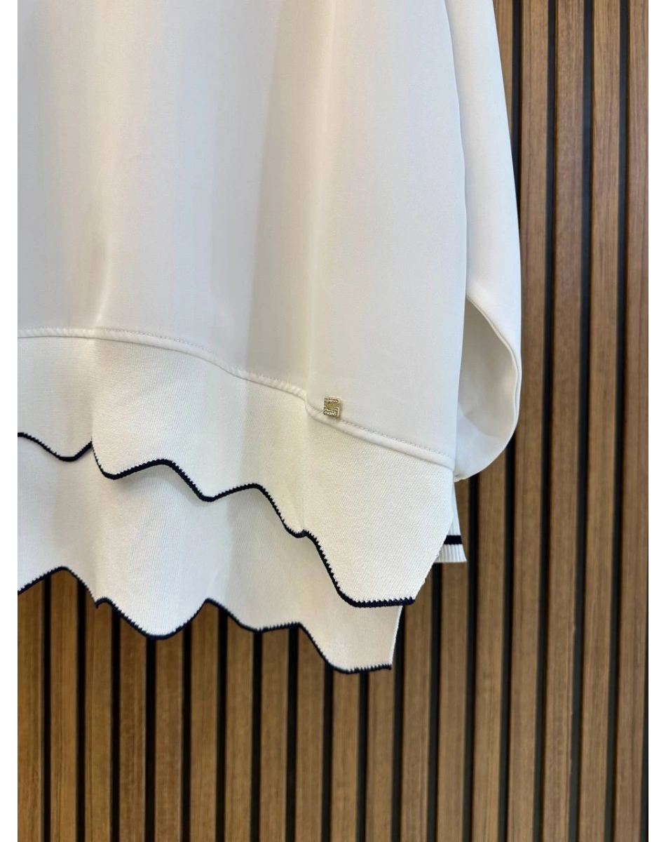 Ghisa 3630T4304 Ekru Ribana Detaylı Tunik