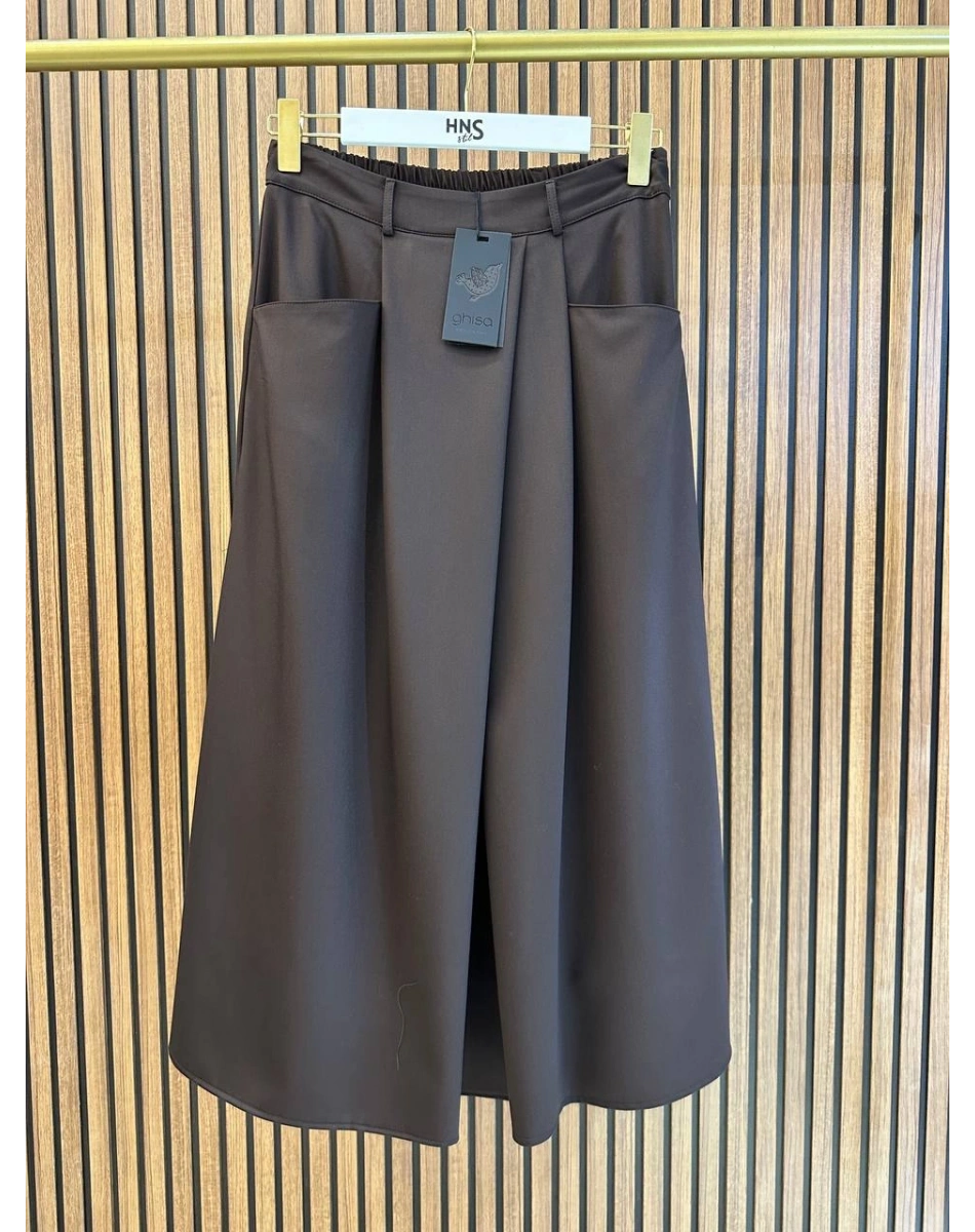 Ghisa 3610E5391 Kahve Cep Detaylı Etek