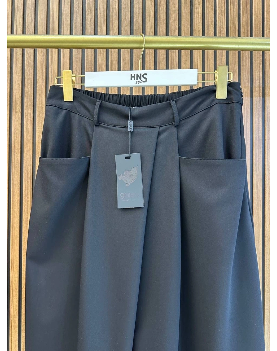 Ghisa 3610E5391 Siyah Cep Detaylı Etek