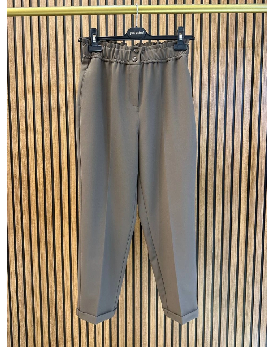 Yusuf Özdemir 26K1484 Vizon Beli Lastikli Pantolon