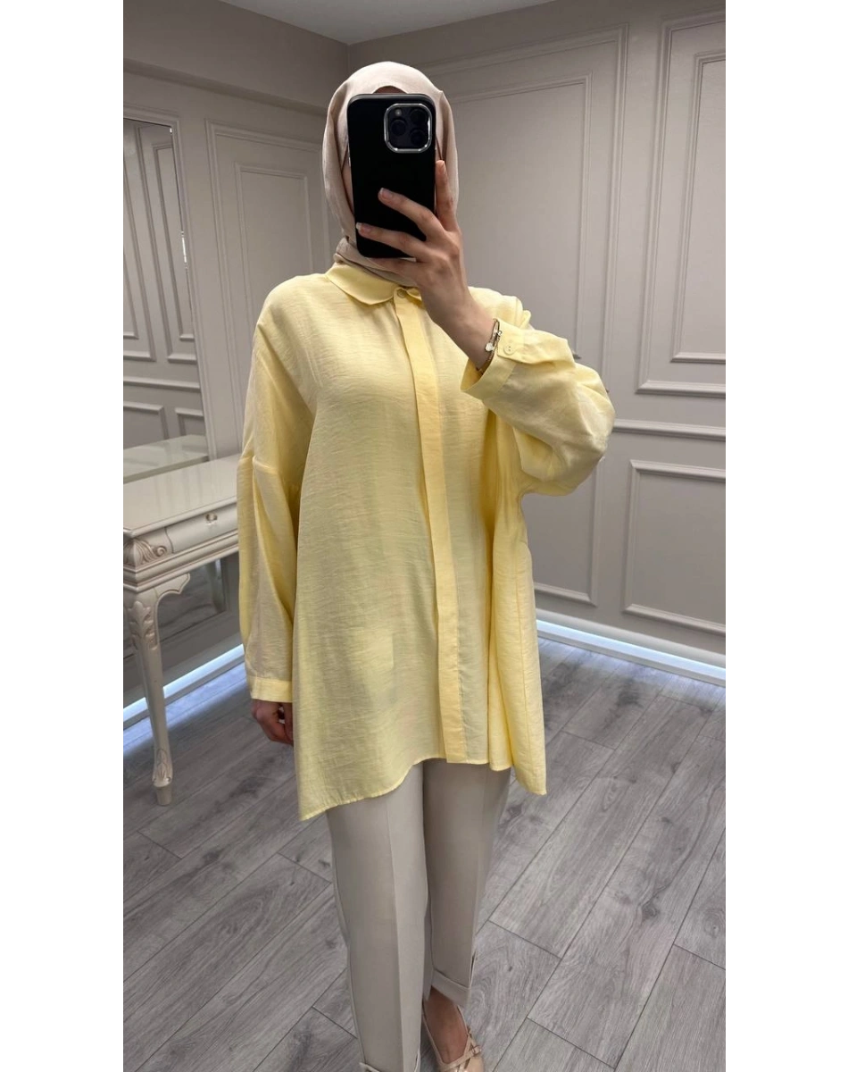 Nuss Triko 26Y3001 Vanilin Gömlek