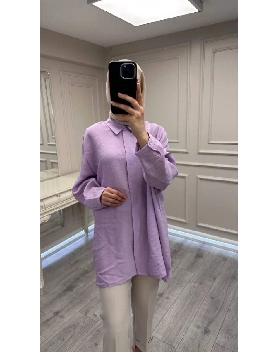 Nuss Triko 26Y3001 Lila Gömlek
