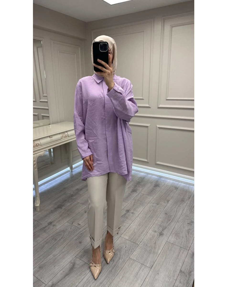 Nuss Triko 26Y3001 Lila Gömlek