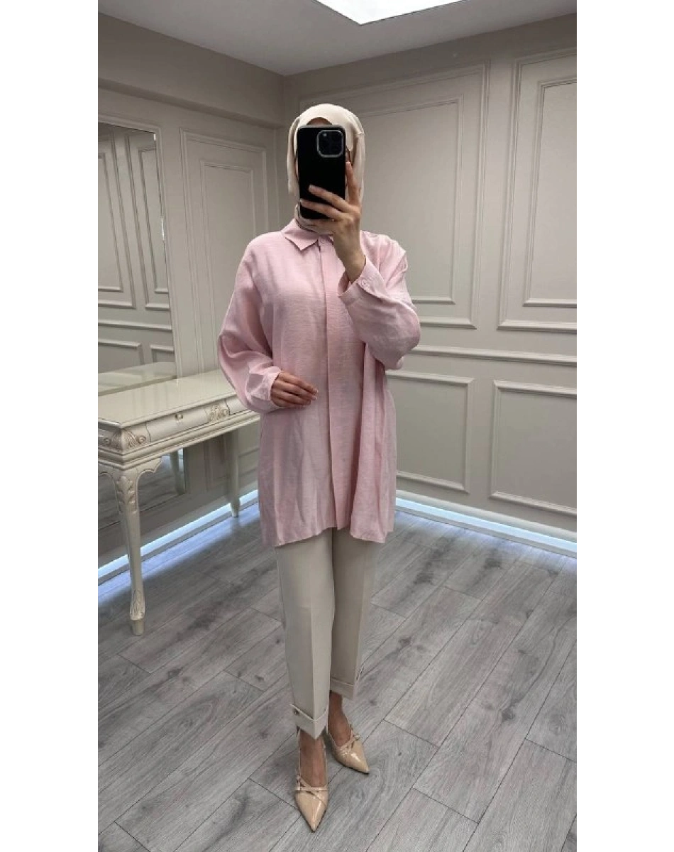 Nuss Triko 26Y3001 Pudra Gömlek