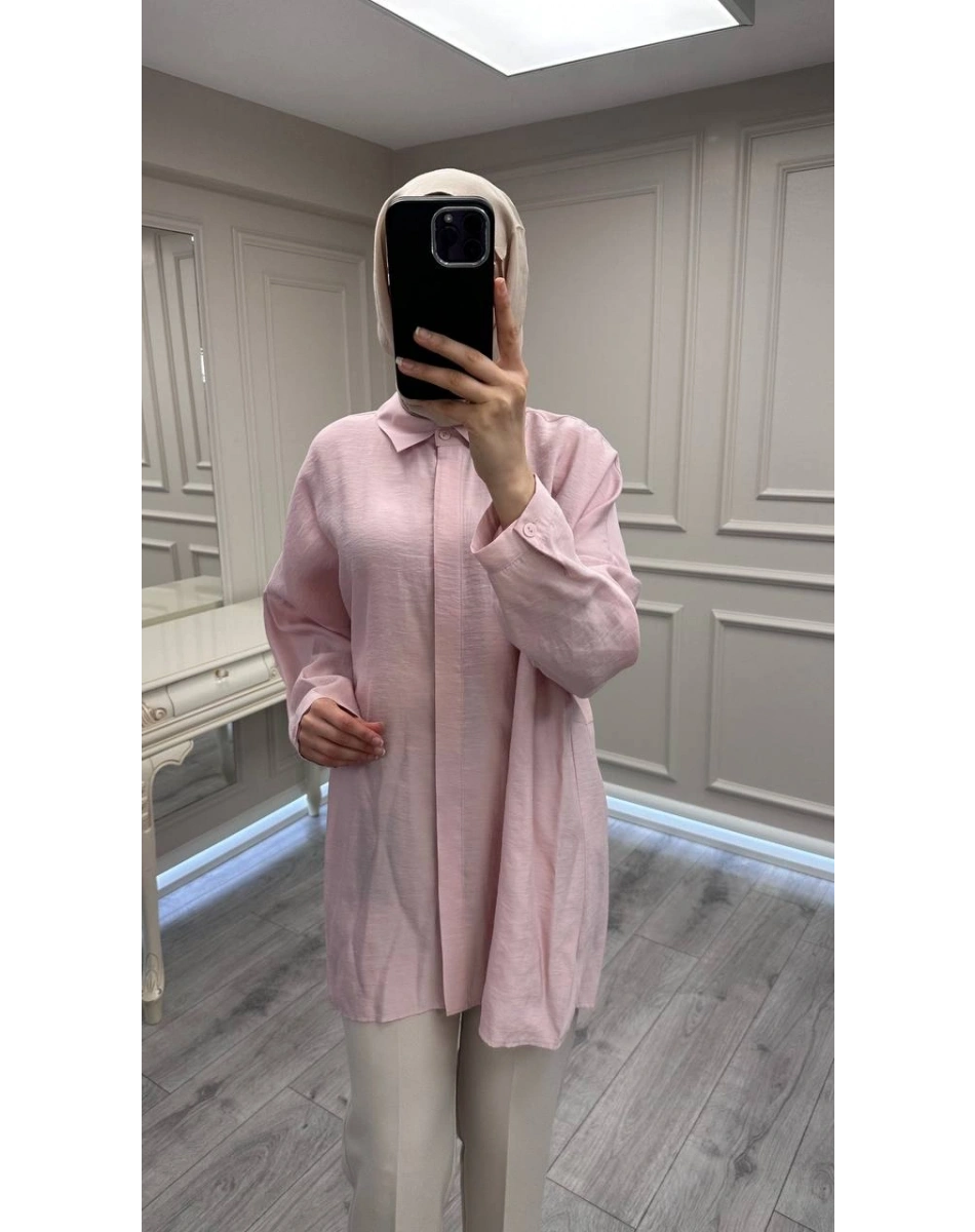 Nuss Triko 26Y3001 Pudra Gömlek