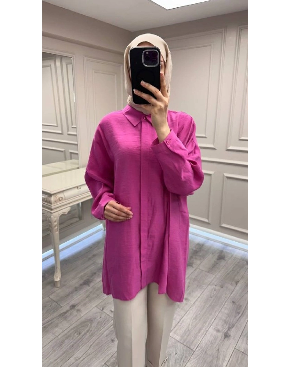 Nuss Triko 26Y3001 Fuşya Gömlek