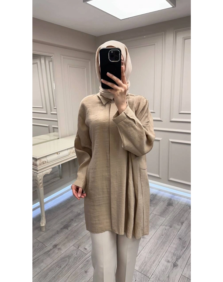 Nuss Triko 26Y3001 Latte Gömlek