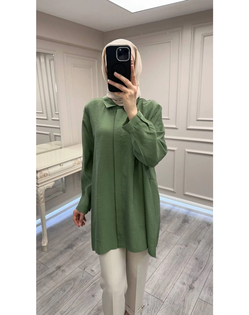 Nuss Triko 26Y3001 Sarmaşık Gömlek