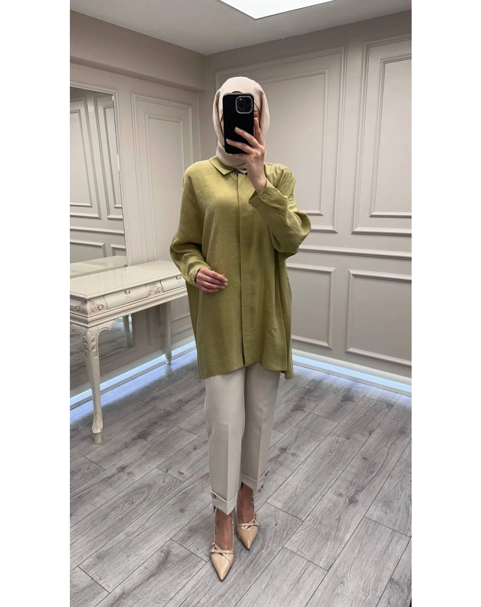 Nuss Triko 26Y3001 Olive Gömlek