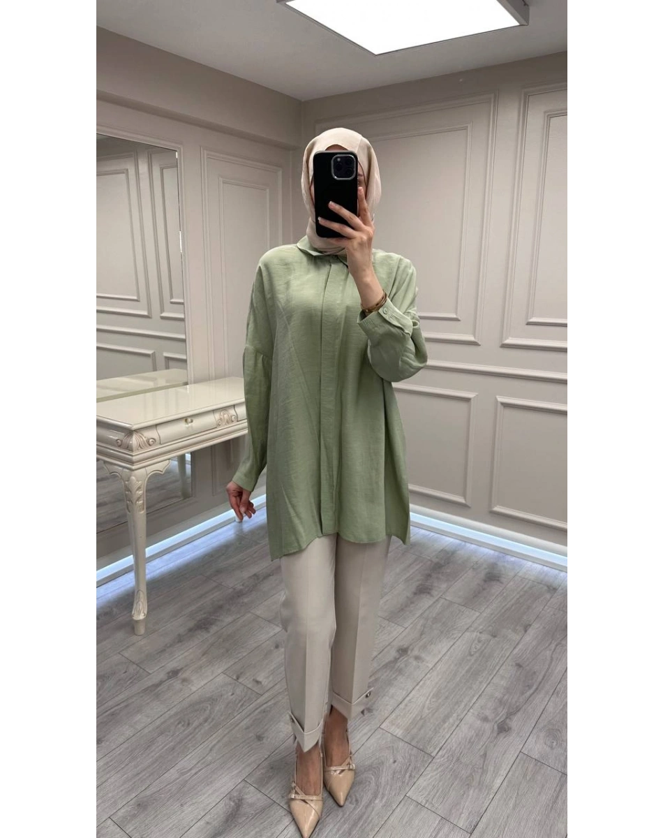 Nuss Triko 26Y3001 Küf Tozu Gömlek