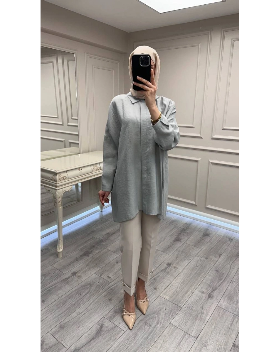 Nuss Triko 26Y3001 Gri Gömlek