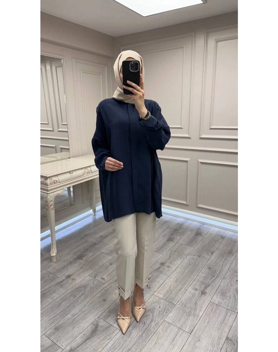 Nuss Triko 26Y3001 Navy Gömlek