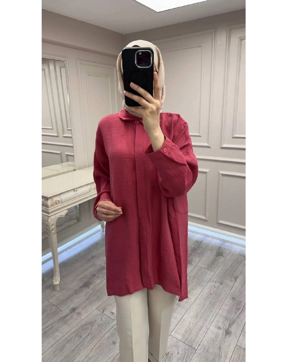 Nuss Triko 26Y3001 Red Plum Gömlek