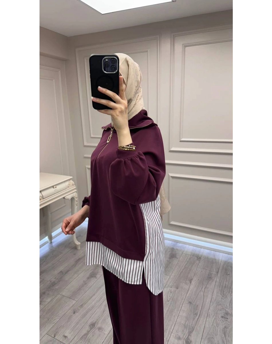 Nuss Triko 26Y1075 Mürdüm Takım